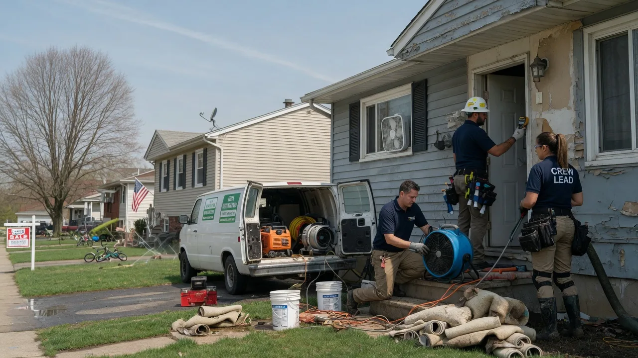 Flood Cleanup in Oakford, IN near me
