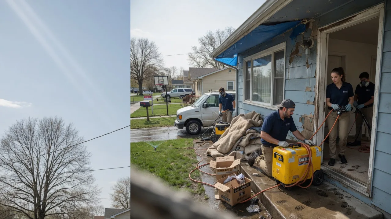 Basement Flood Cleanup in Oakford, IN near me